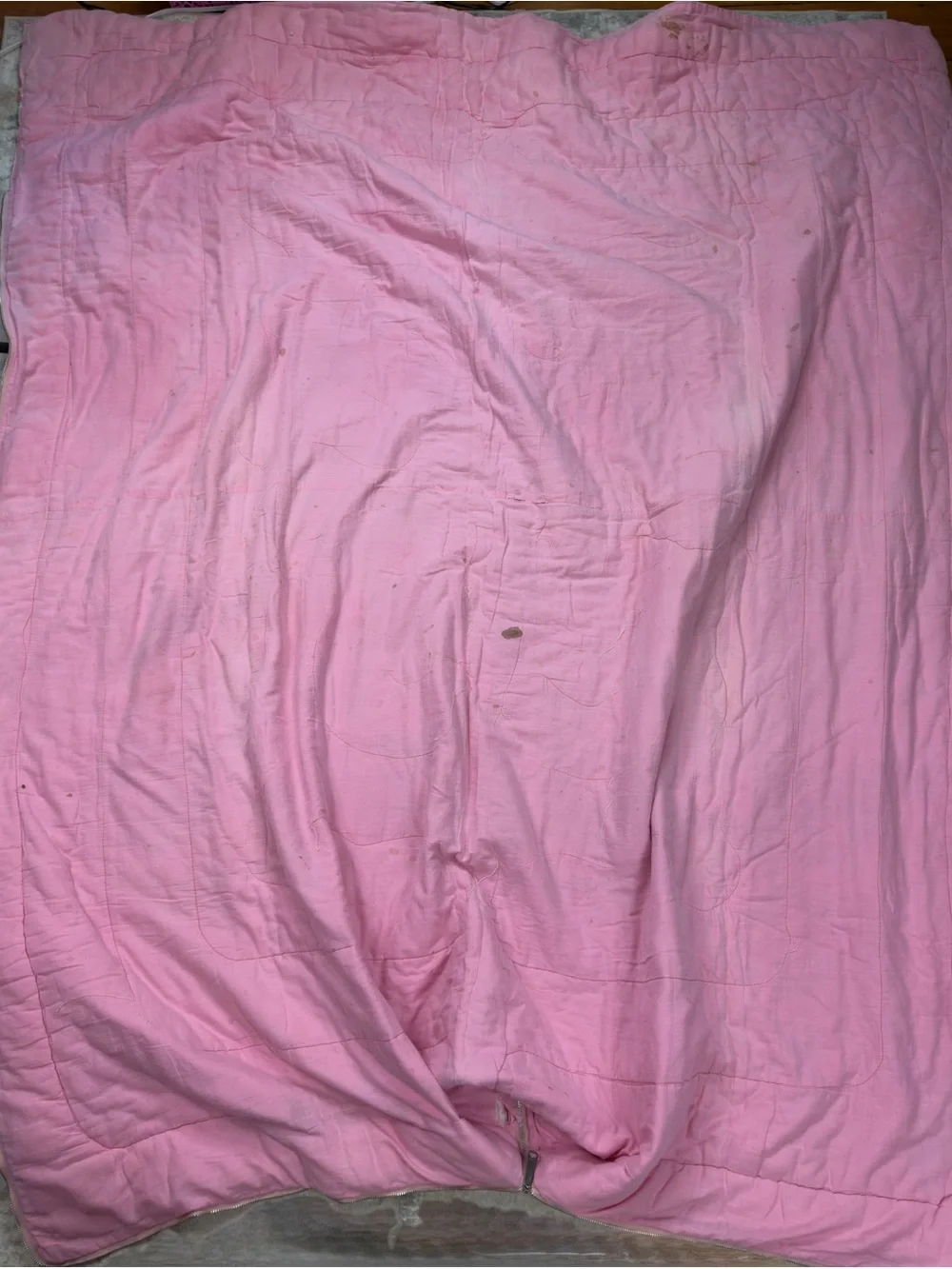 Vintage Groovy Floral Sleeping Bag Flower Power LOVE Pink Retro 60s